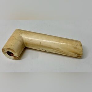 19th Century Antique Threaded Carved Natural Organic Cane Handle